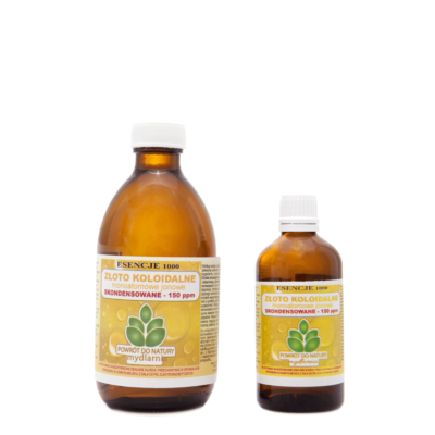 Złoto koloidalne stężone 150 PPM/100-300 ml