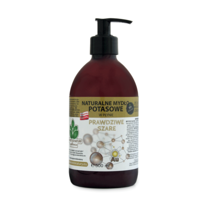 Naturalne mydło potasowe ze złotem monoatomowym w płynie 500 ml