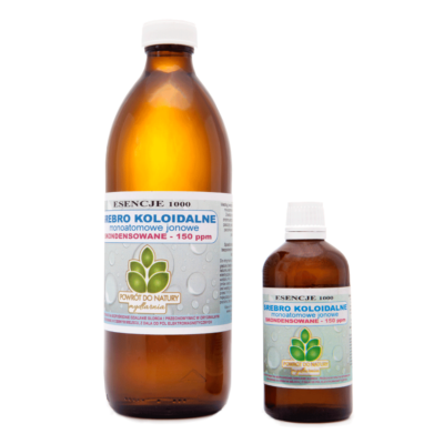 Srebro koloidalne stężone 150 PPM/100-500 ml