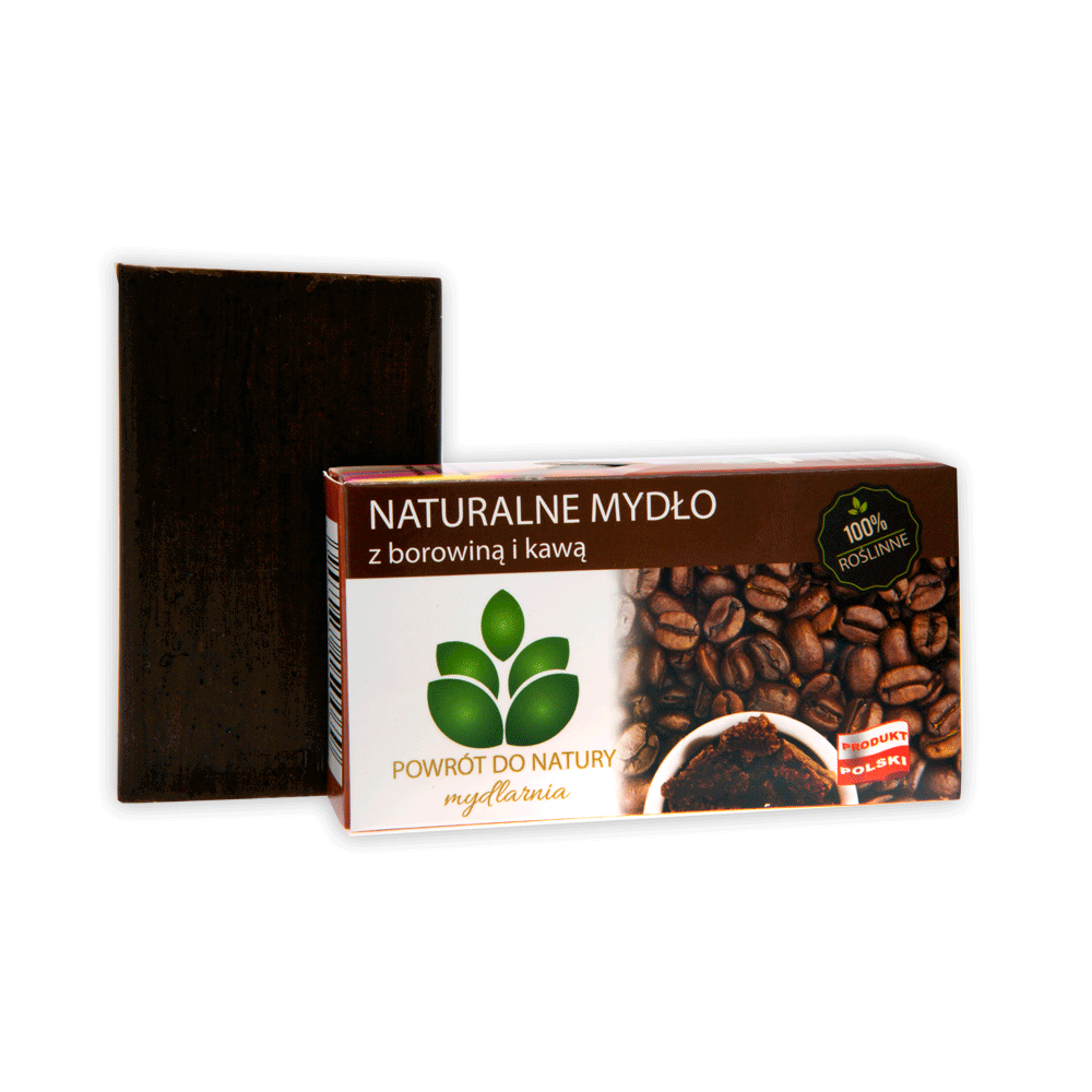 Naturalne mydło z borowiną i kawą 100 g