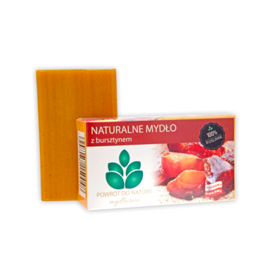 Naturalne mydło z bursztynem 100 g