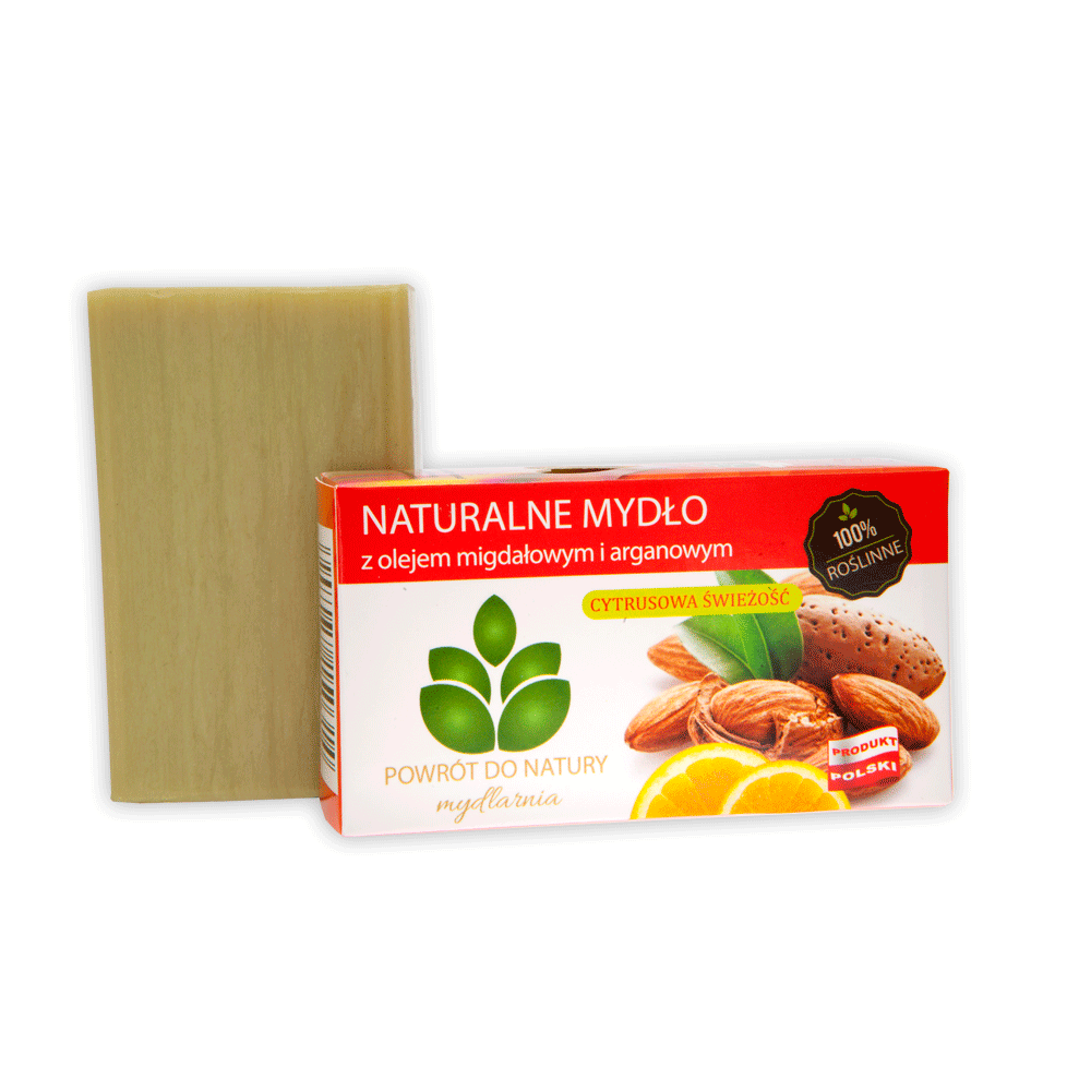 Naturalne mydło z olejem arganowym i migdałowym 100 g