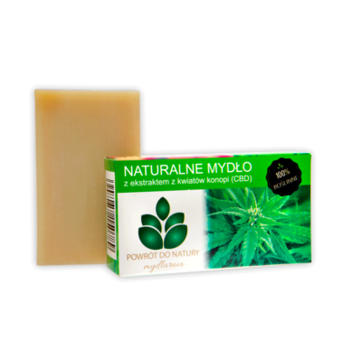 Naturalne mydło z ekstraktem z kwiatów konopi (CBD) 100g