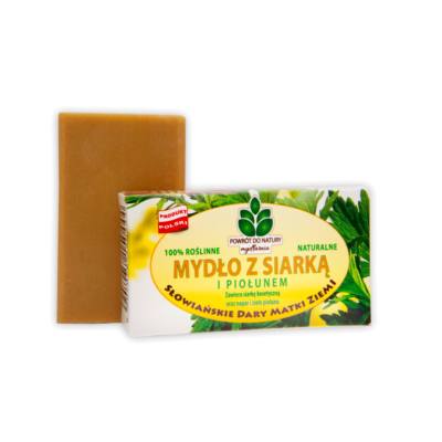 Naturalne mydło z siarką i piołunem