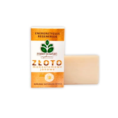 Naturalne mydło ze złotem monojonowym