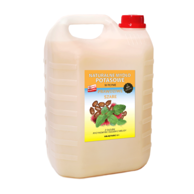 Naturalne mydło potasowe rycyna/melisa w płynie 5 litrów