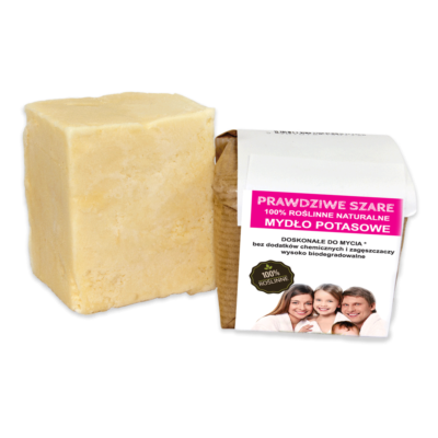Naturalne szare mydło potasowe w kawałku 100 g