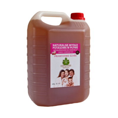NATURALNE MYDŁO POTASOWE "PRAWDZIWE SZARE" 5 litrów