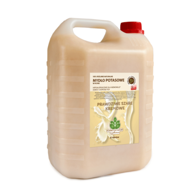 NATURALNE MYDŁO POTASOWE "PRAWDZIWE SZARE KREMOWE" 5 litrów