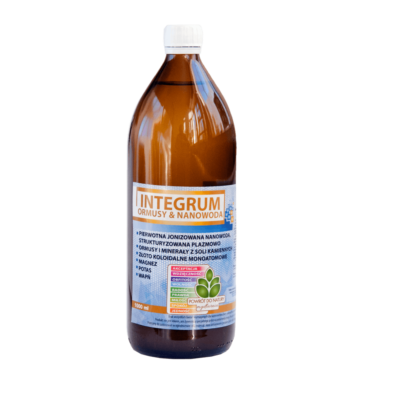 INTEGRUM ORMUS & NANOWODA, MINERAŁY Z SOLI KAMIENNYCH, BUTELKA 1 LITR